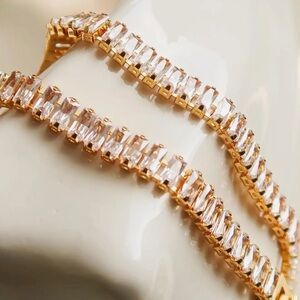 Baguette Stone Clasp Bracelet (7302)